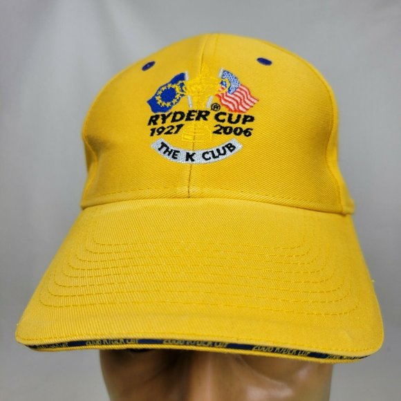 Unbranded Other - 2006 Ryder Cup The K Club Strap Back Hat Golf Cap Yellow